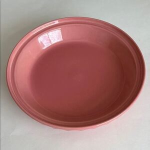 Vintage Homer Laughlin Fiesta Rose 10” Round Pie Plate Dish Made In USA